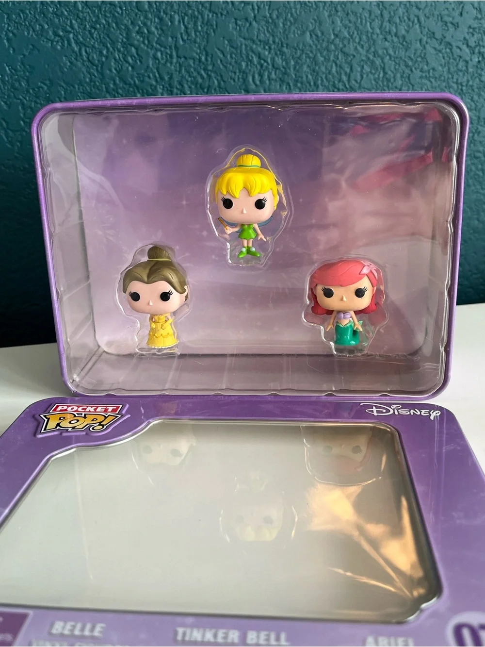 Funko Pocket Pop! Disney Princesses 3-Pack Tin #07 Tinkerbell Belle Ariel